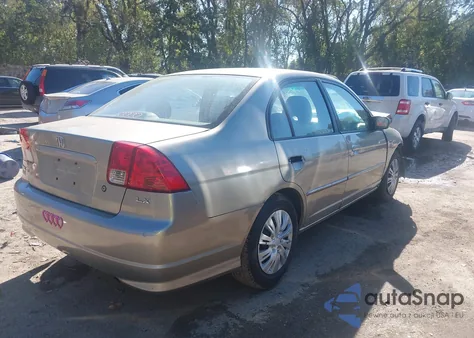 2004 Honda Civic Lx из США, поврежденный, VIN 2HGES16534H500049